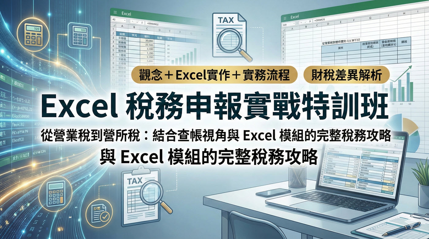 Excel會計實務:財報編製、稅務申報、財務分析