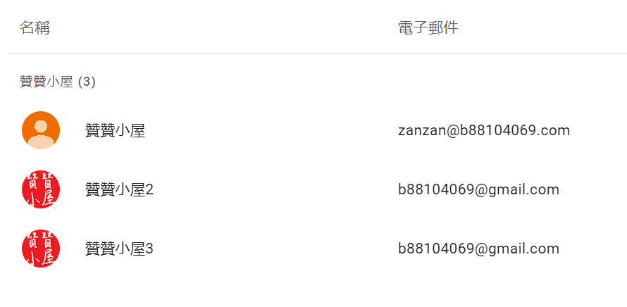 九、成功匯入聯絡人