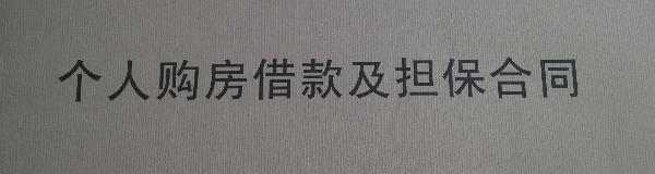個人購房借款及擔保合同 個人購房借款及擔保合同