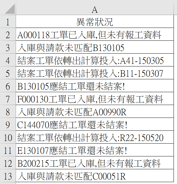 一、大量資料整理