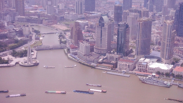 上海外灘高空照片 上海外灘高空照片