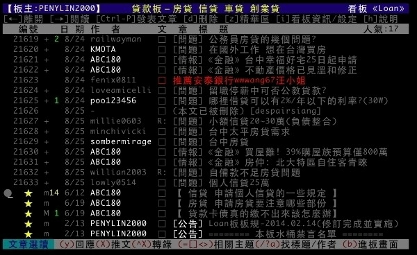 PTT貸款版