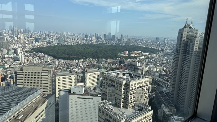 東京都廳展望室：明治神宮森林