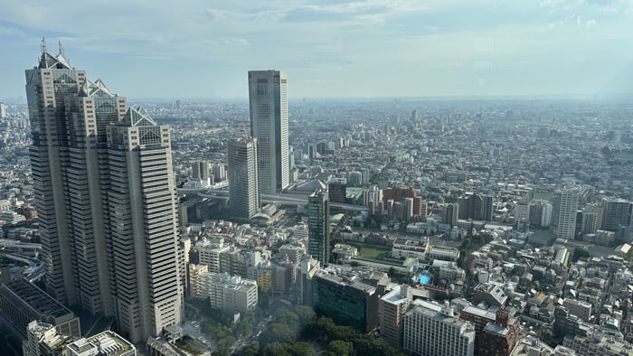 東京都廳展望室2：富士山看不到