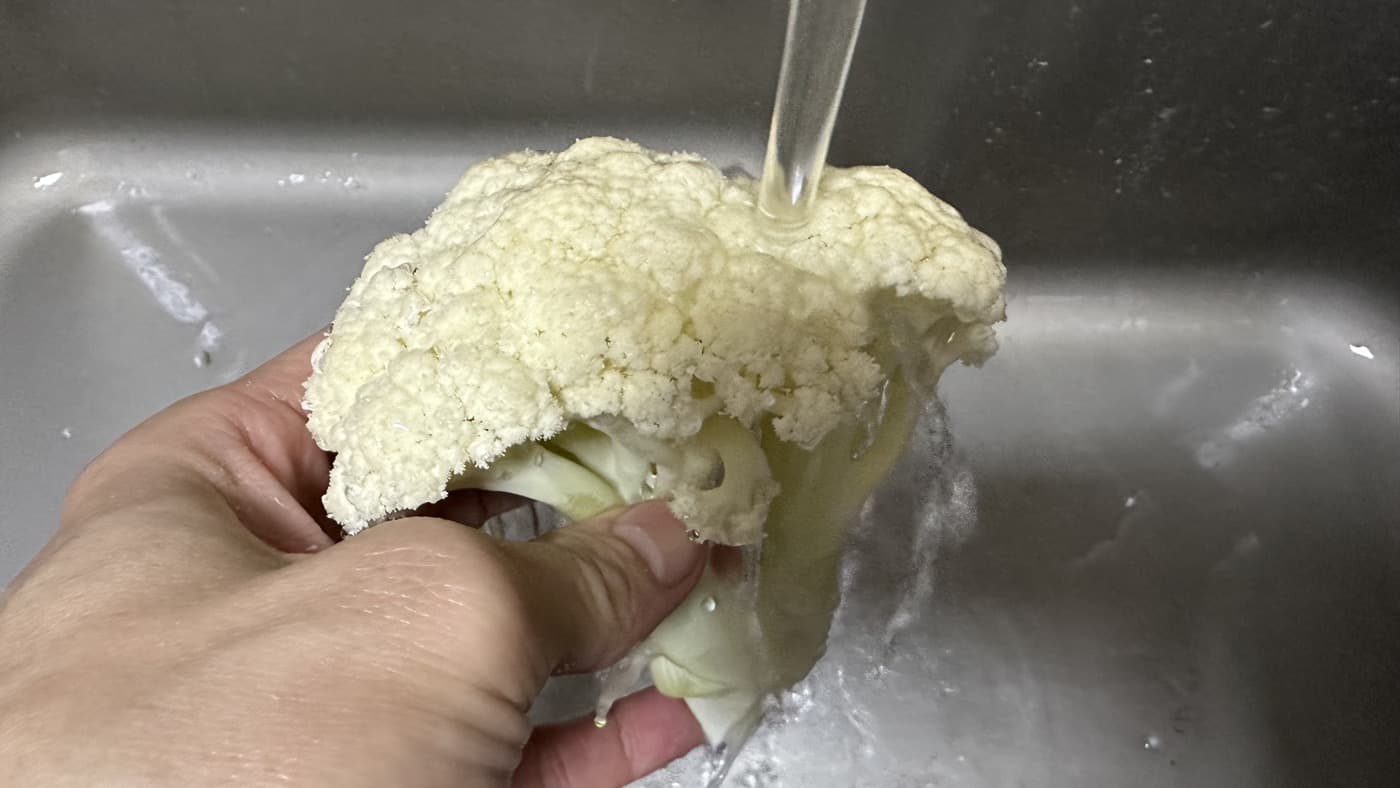如何把菜洗乾淨：溫水煮開花椰菜1