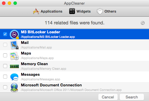 尚有專業第三方應用:「Appcleaner」 尚有專業第三方應用:「Appcleaner」
