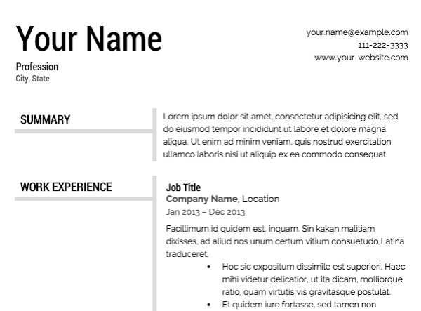 RESUME RESUME