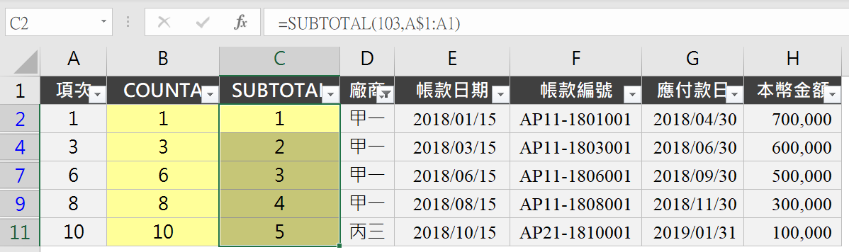 Step 6 強化篩選功能