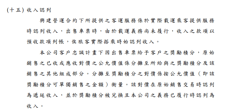收入認列原則