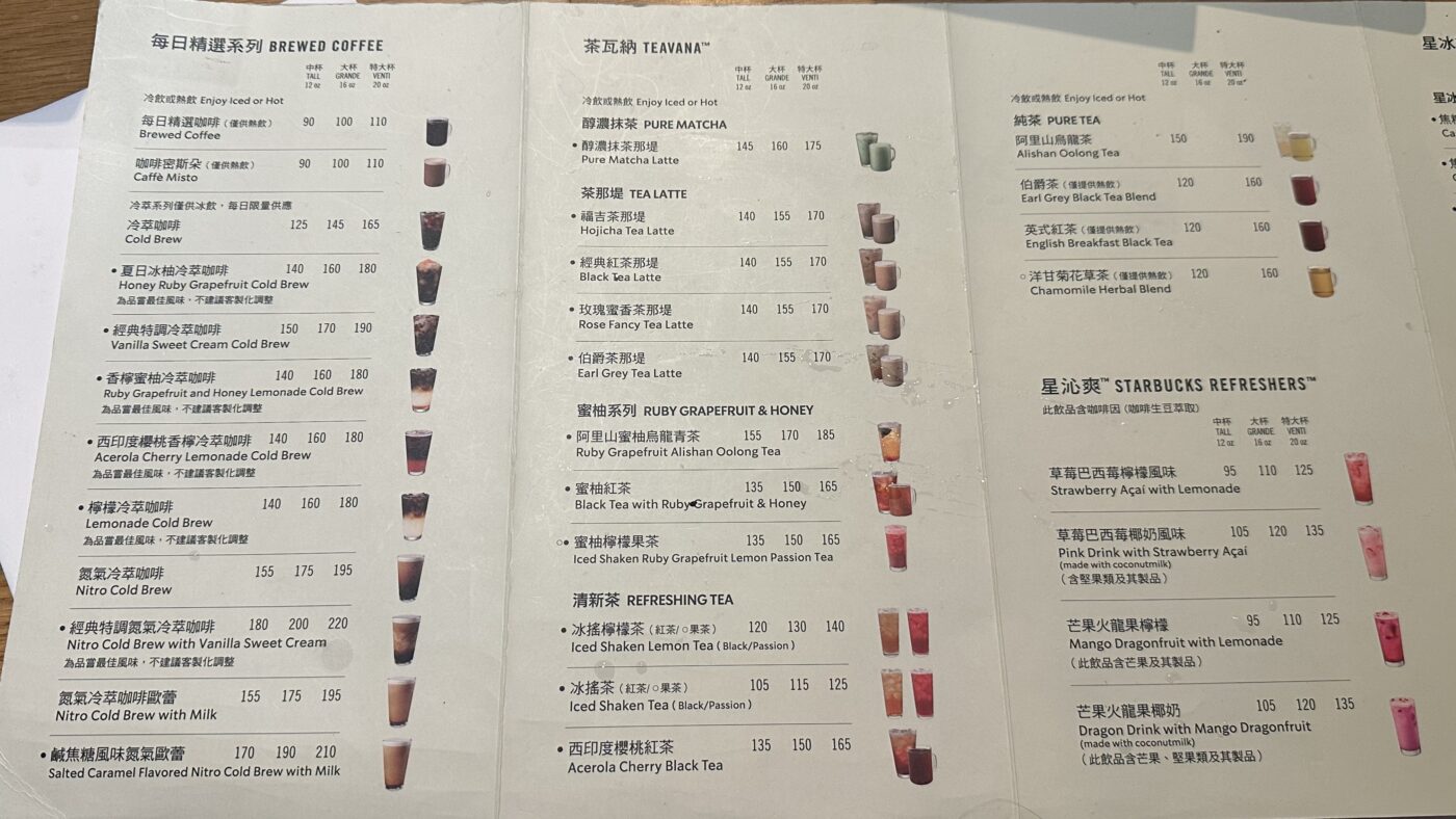 六、菜單怎麼看：常態與季節分開