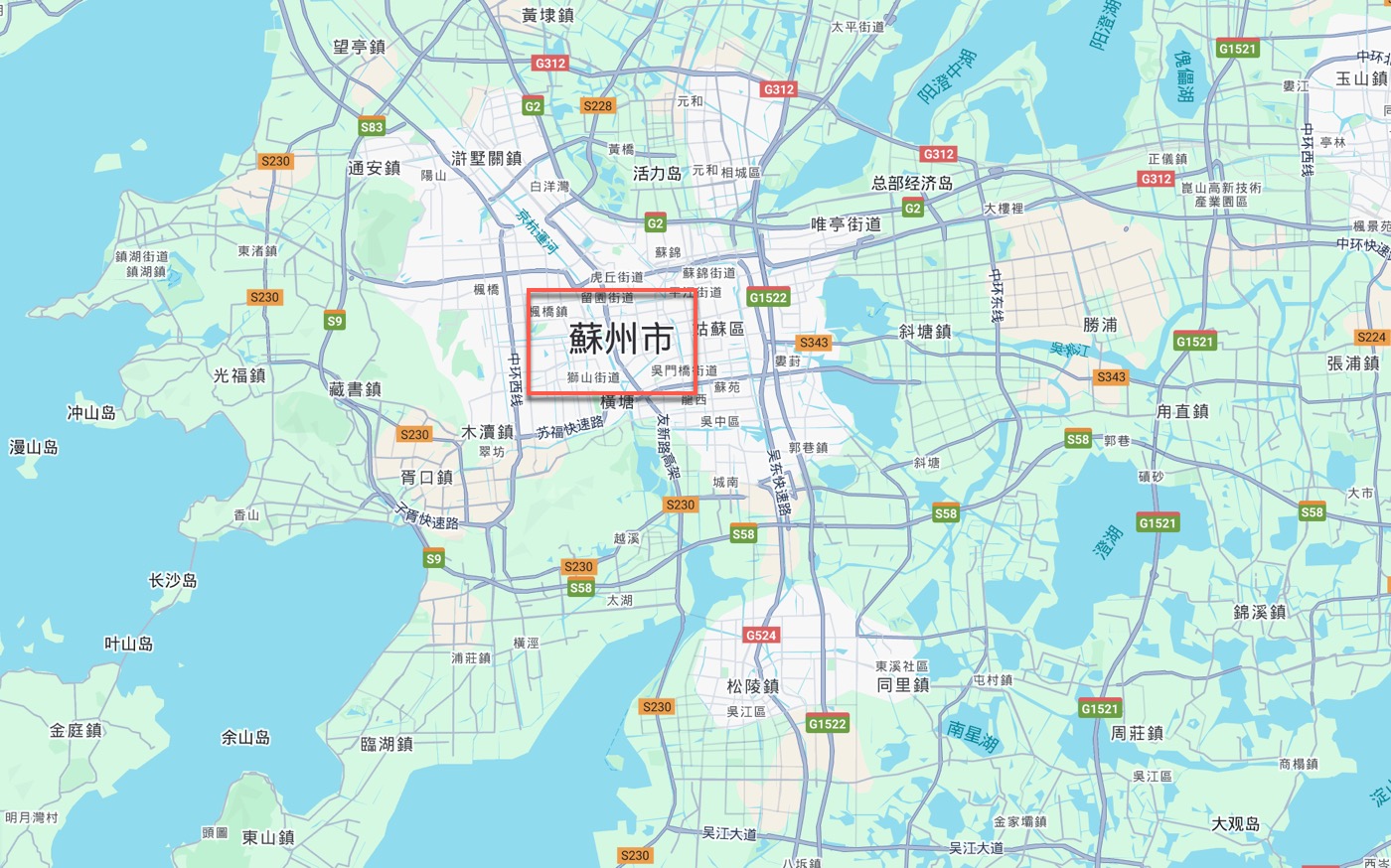 七、蘇州市地圖照片