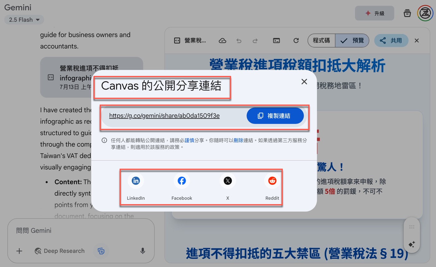 三、Canvas分享連結