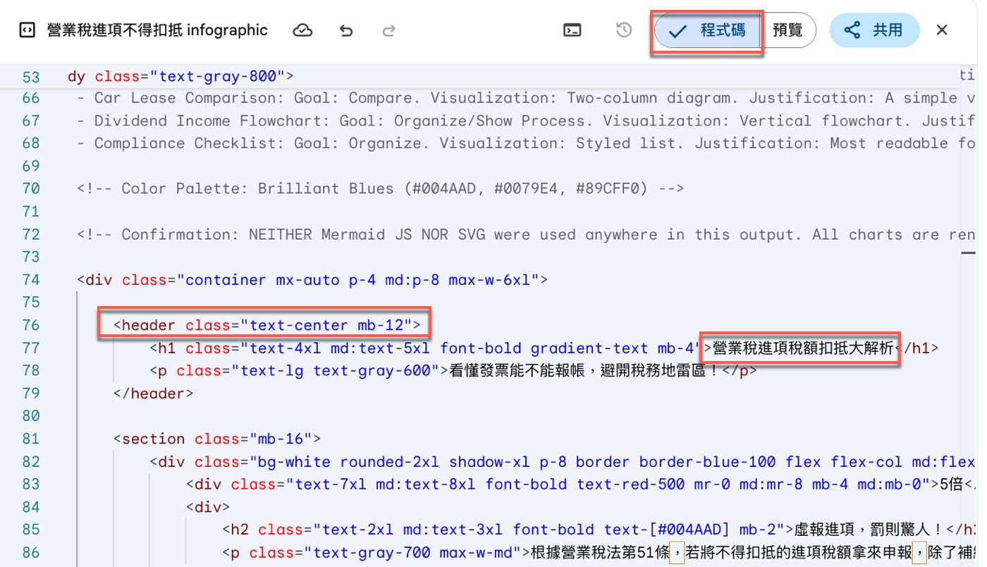 三、HTML原始程式碼