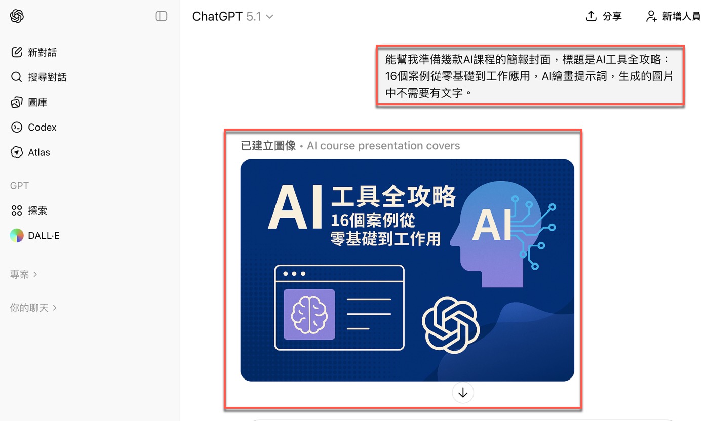 一、ChatGPT生圖