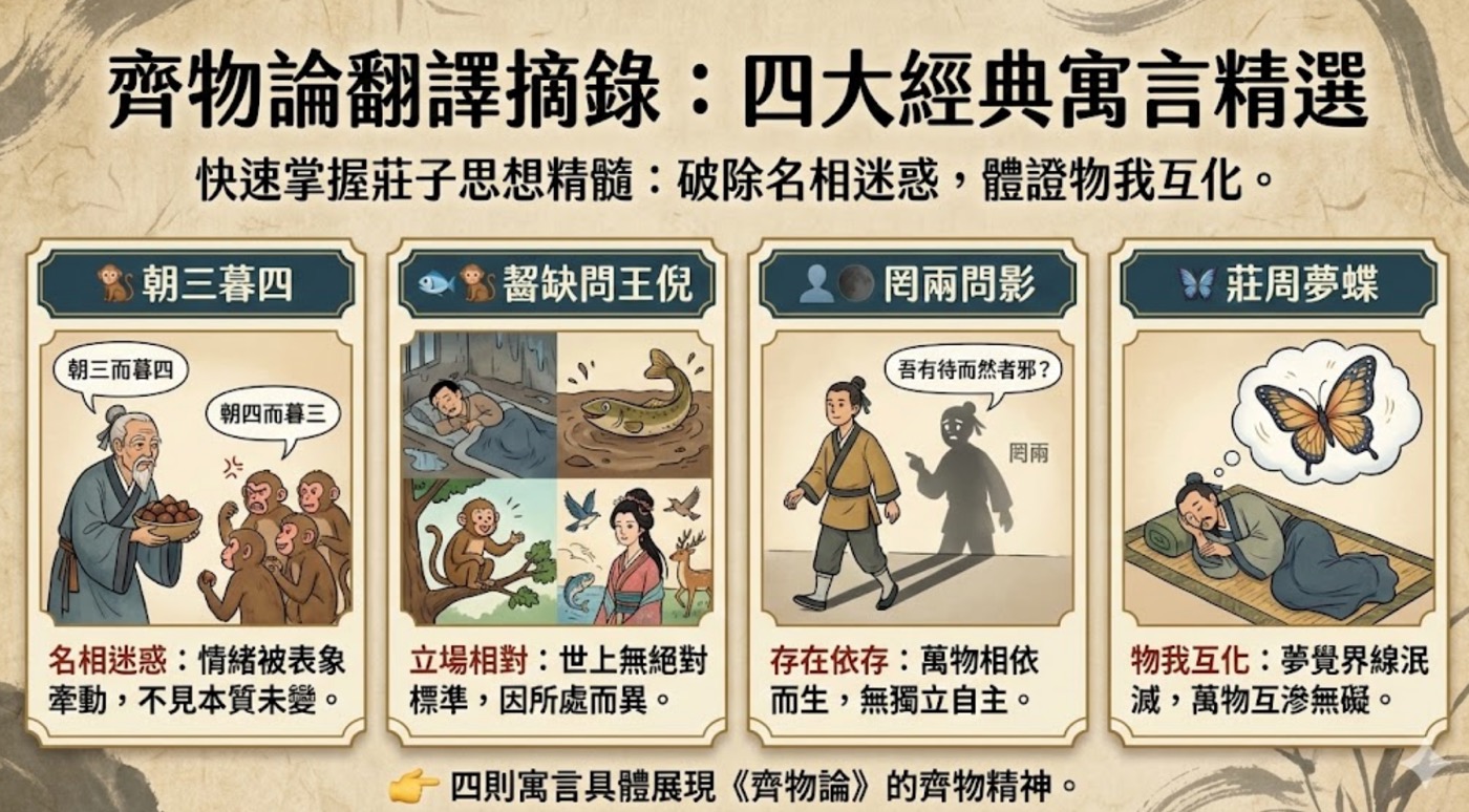 三、齊物論翻譯摘錄