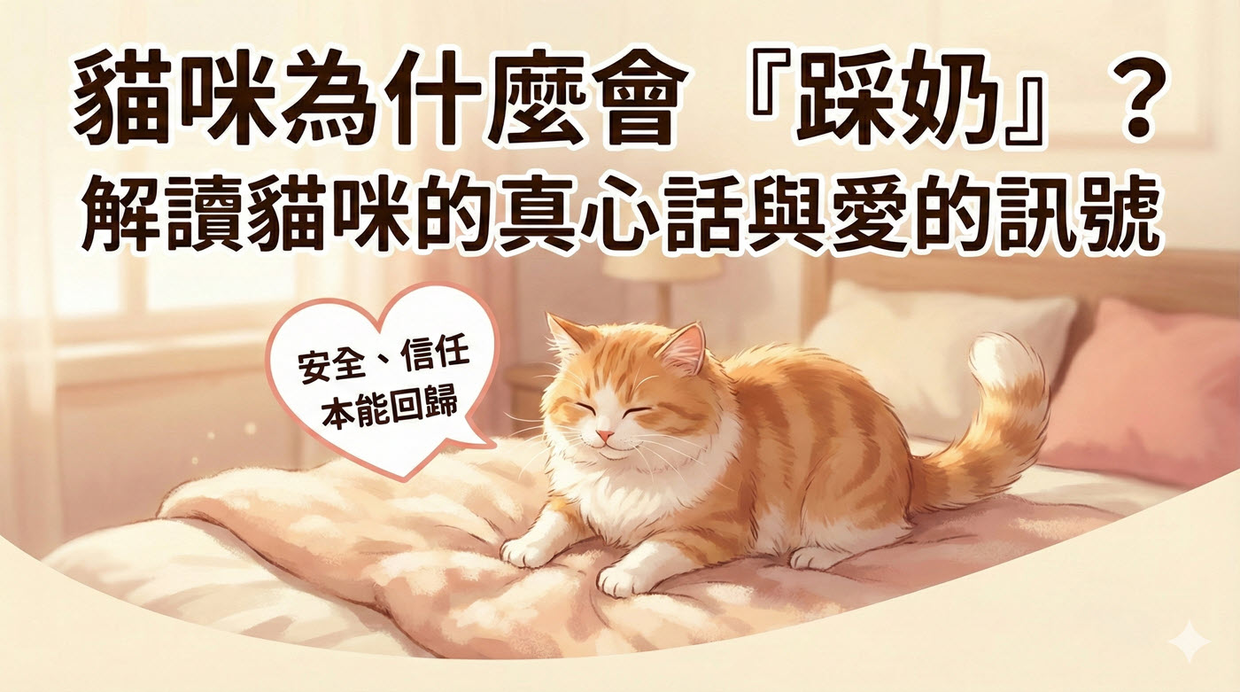 貓咪踩奶原因：4大因素解讀貓咪踩在人身上