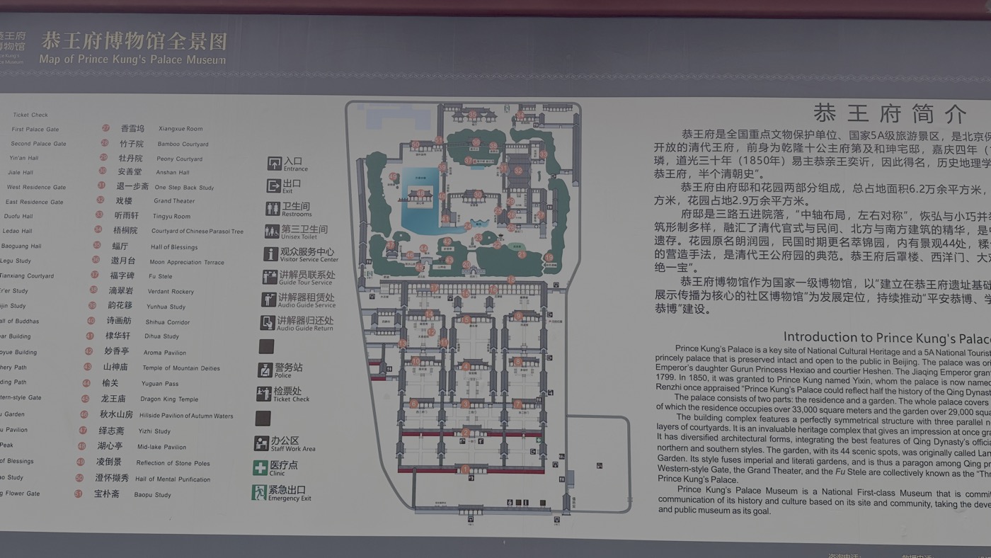 四、恭王府平面圖1