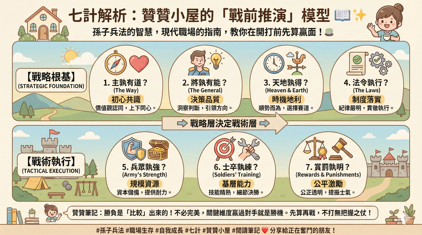 五事七計：孫子兵法戰前勝負的1套推算模型