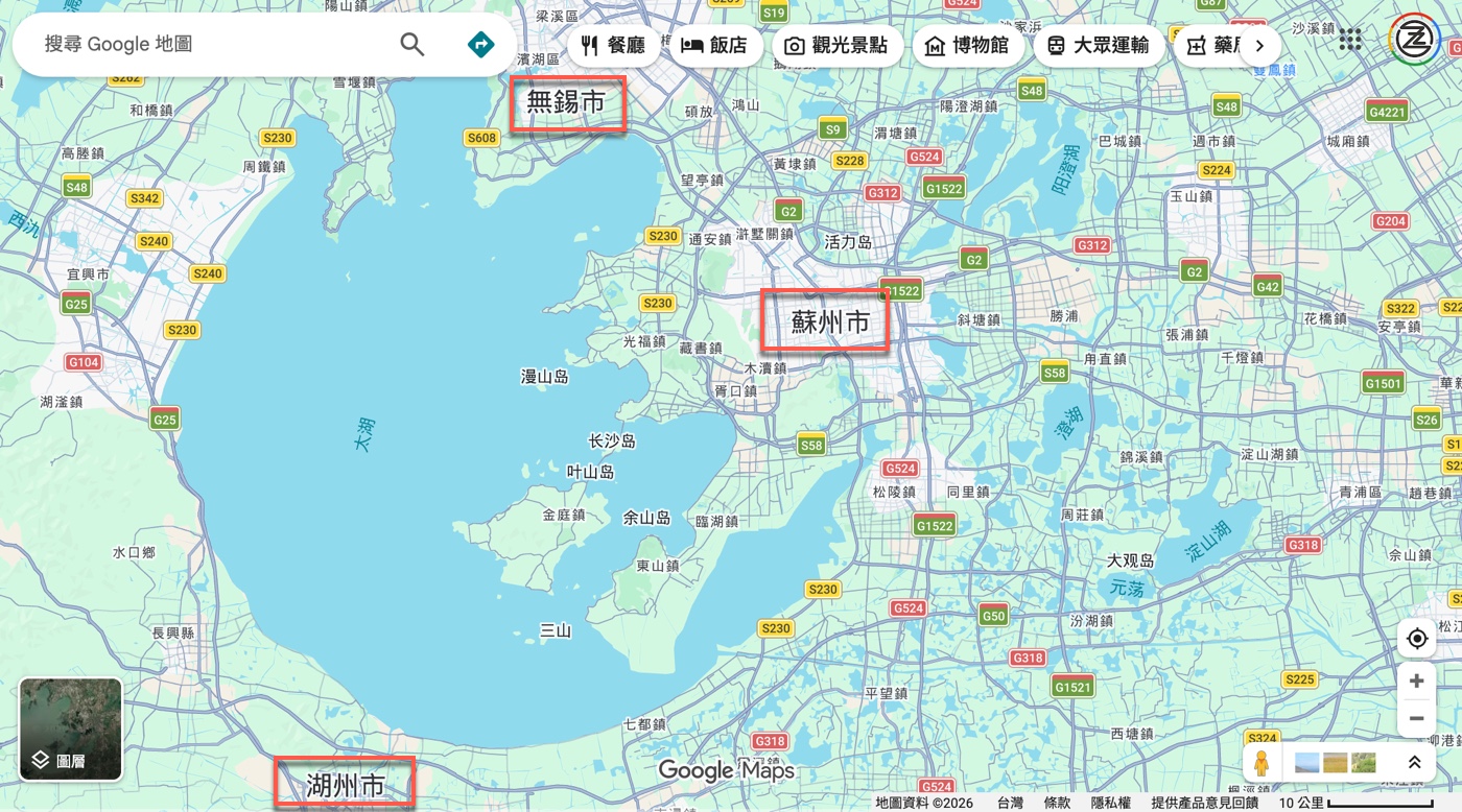一、江蘇太湖在哪裡