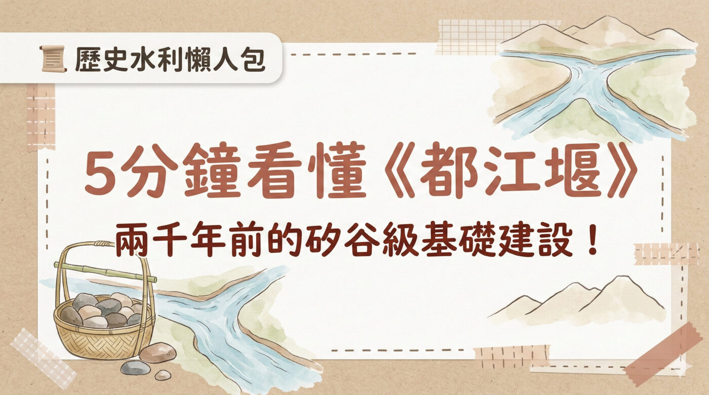 都江堰設計：瞭解2項原理與建造者李冰故事