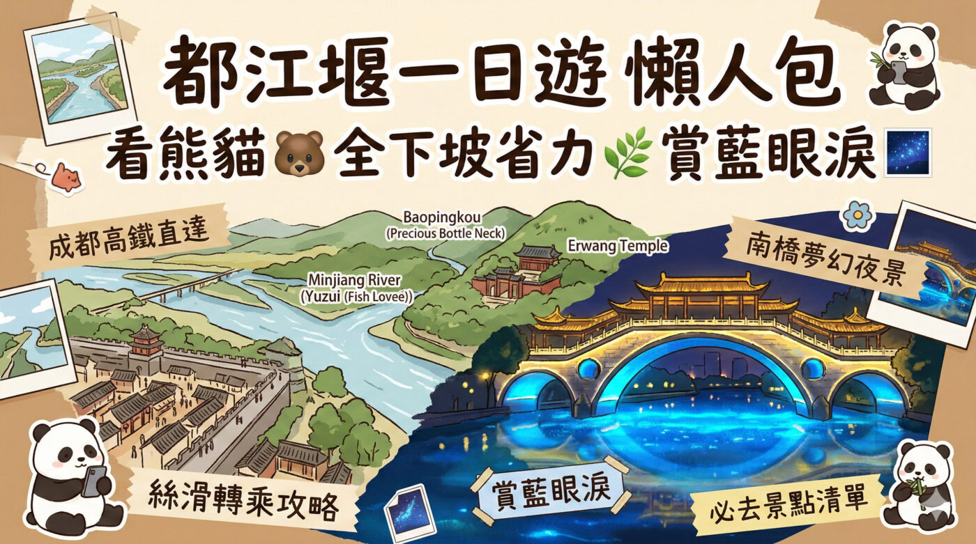 都江堰攻略：從門票交通到夜景的一日遊介紹