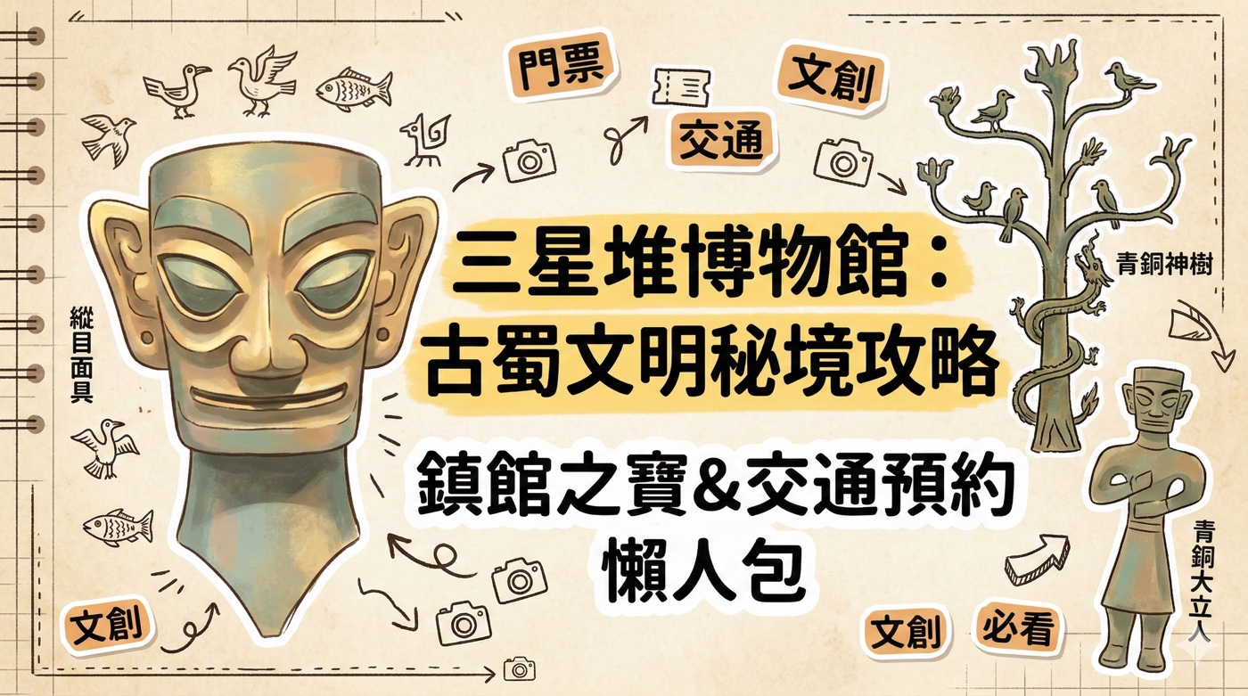 三星堆博物館攻略：4大鎮館之寶介紹與紀念品