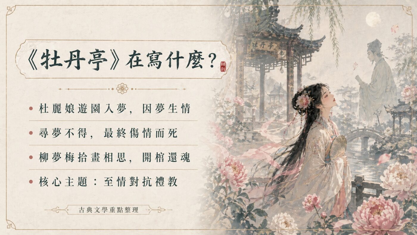 二、遊園入夢，杜麗娘的春情初醒