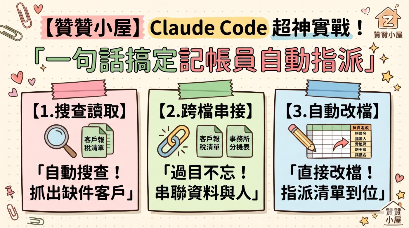 Claude Code範例：Excel跨檔案整理3筆資料2