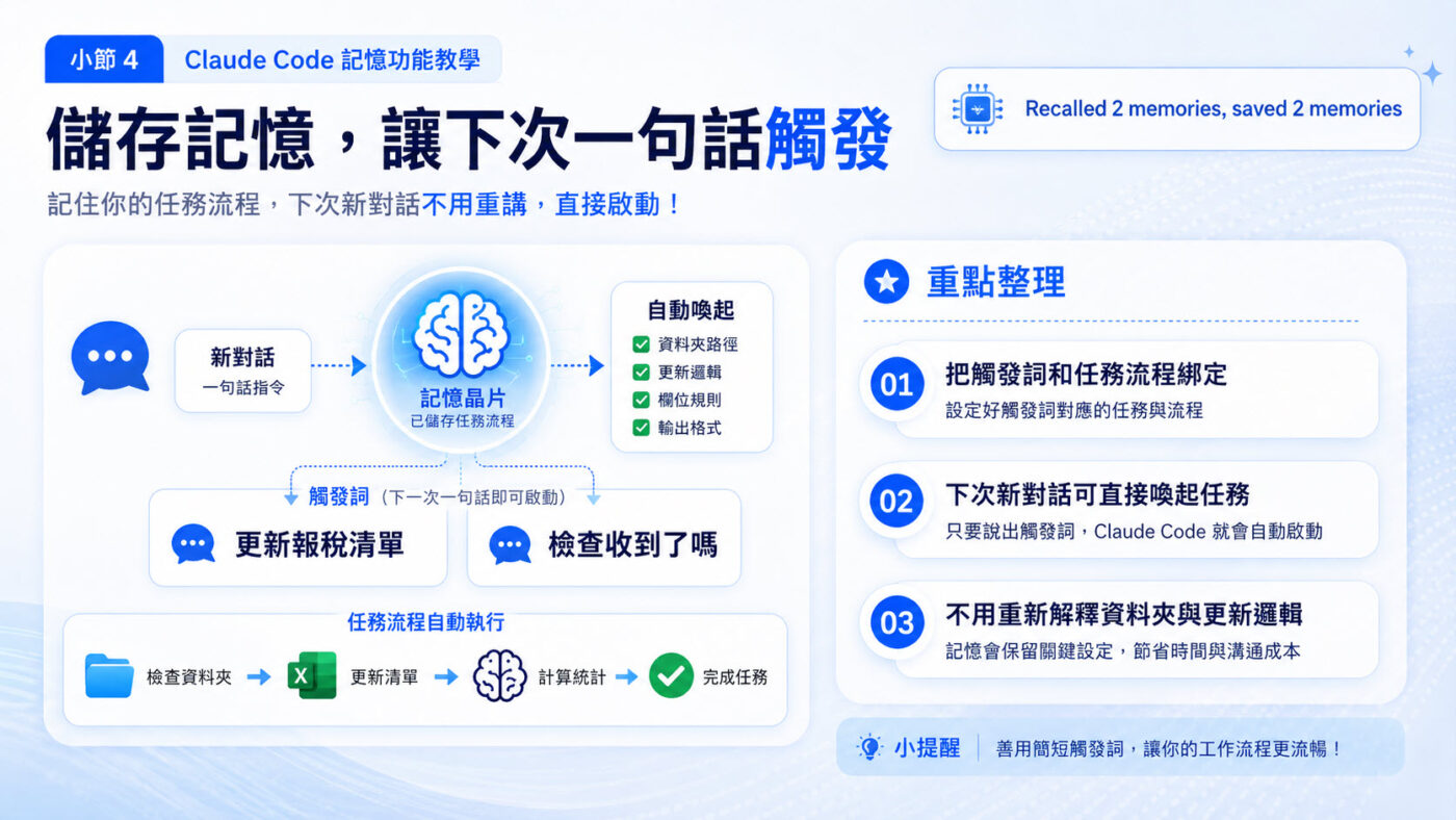 四、儲存記憶讓下次一句話觸發2