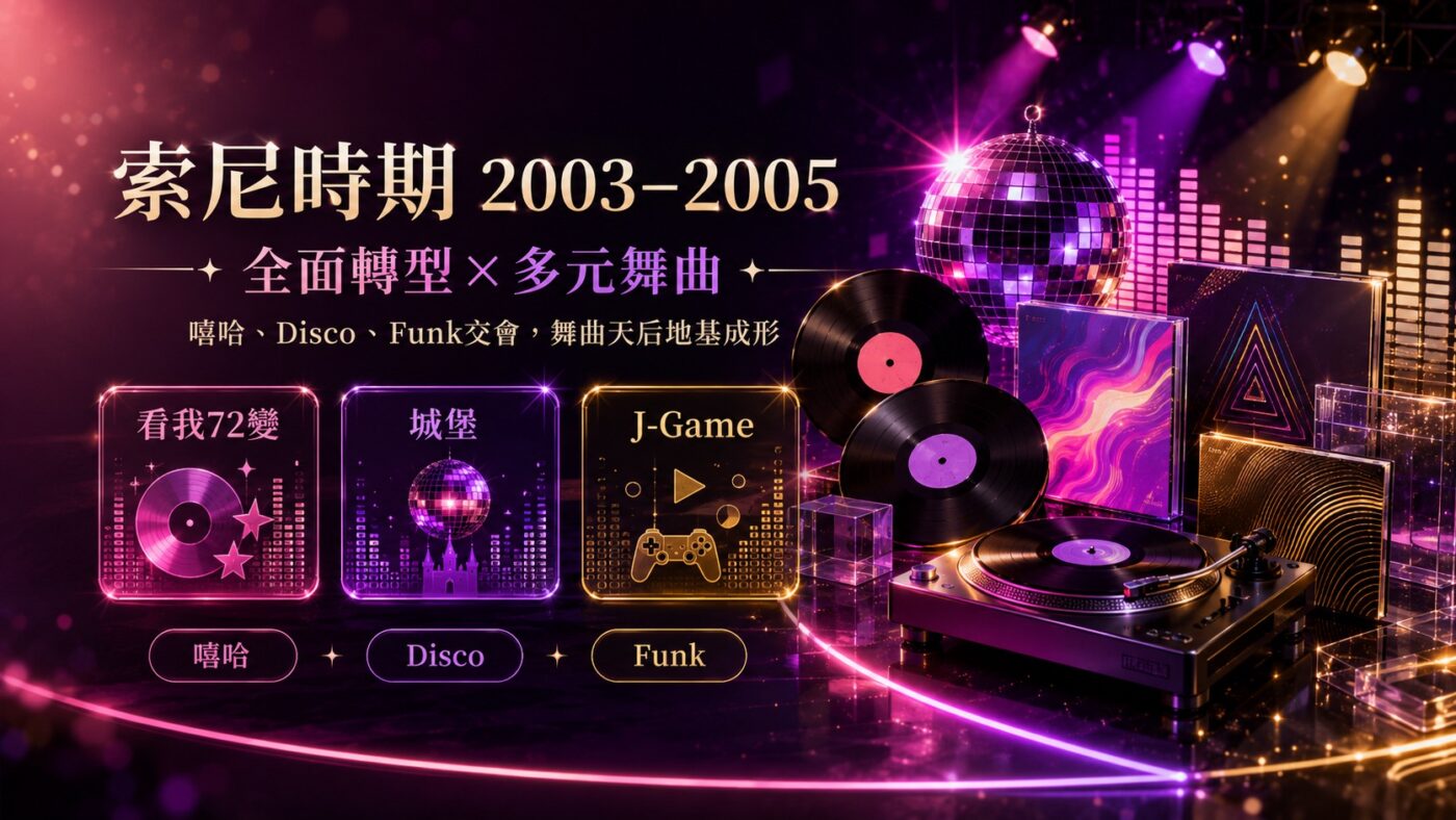 三、蔡依林專輯順序的轉型里程碑：索尼時期（2003–2005）