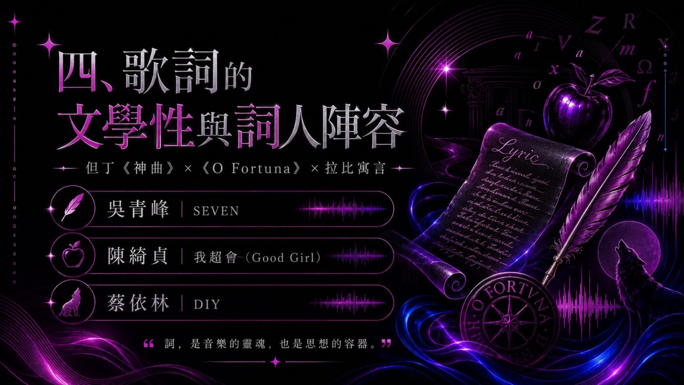 四、蔡依林Pleasure專輯歌詞：文學性與詞人陣容