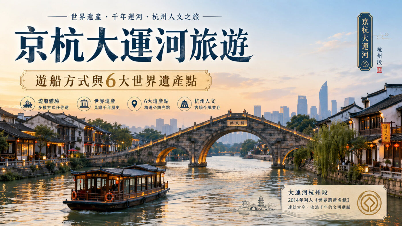 京杭大運河旅遊：遊船方式與 6 大世界遺產點2