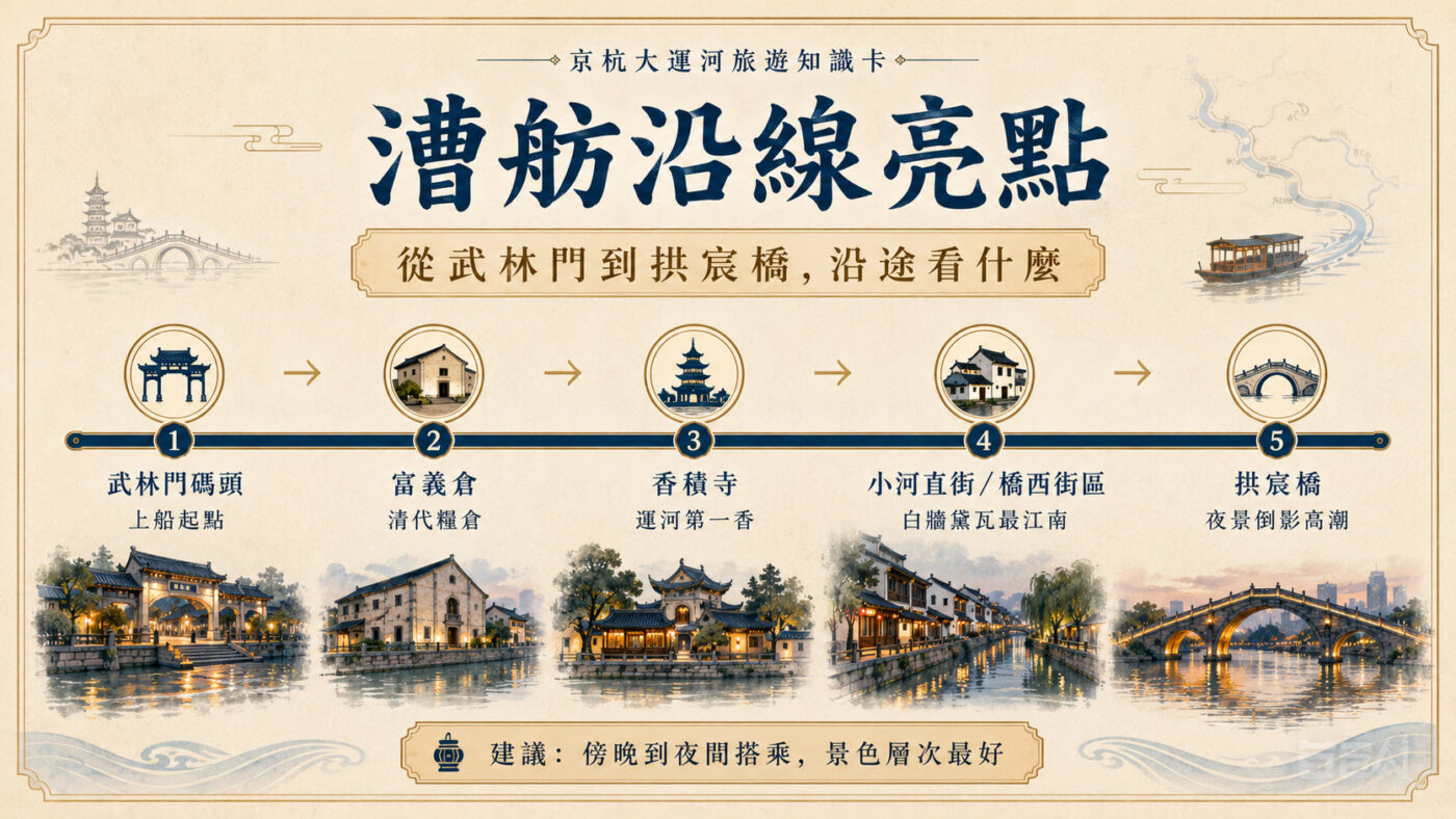 四、京杭大運河遊船路線：沿途會經過什麼1