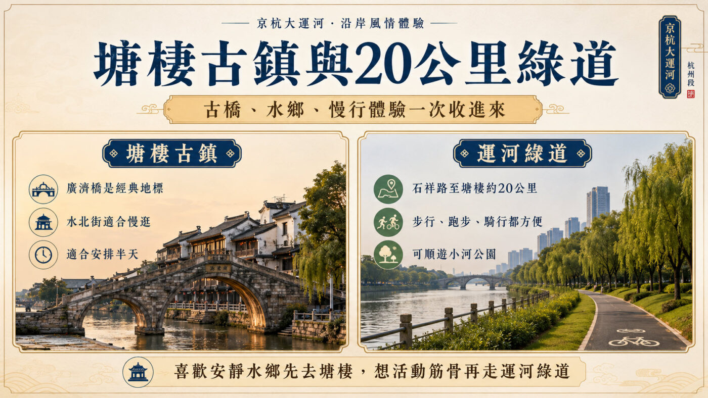 六、塘棲古鎮：廣濟橋與古運河水鄉的另一種節奏1