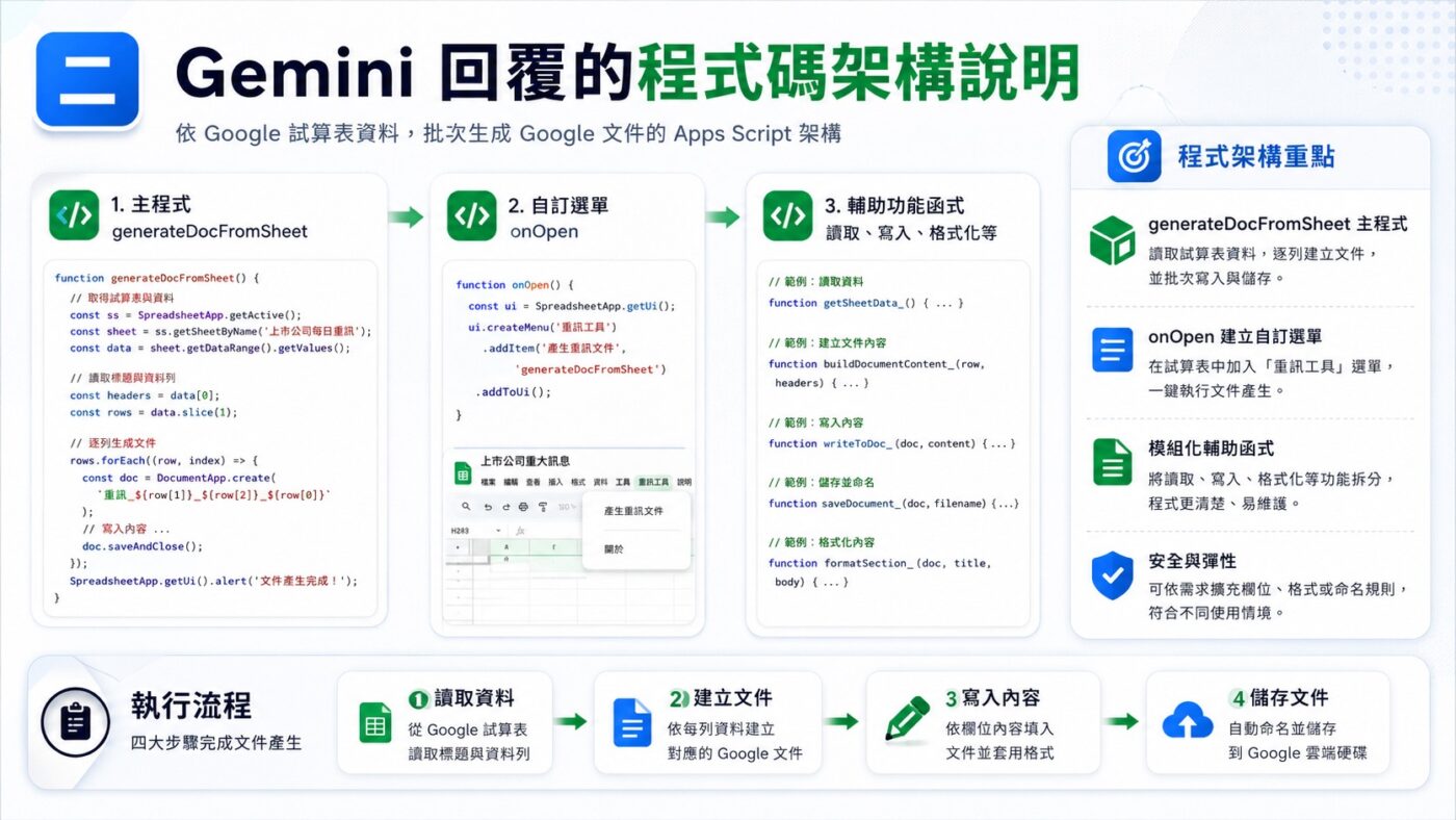 二、Gemini 回覆的程式碼架構說明3