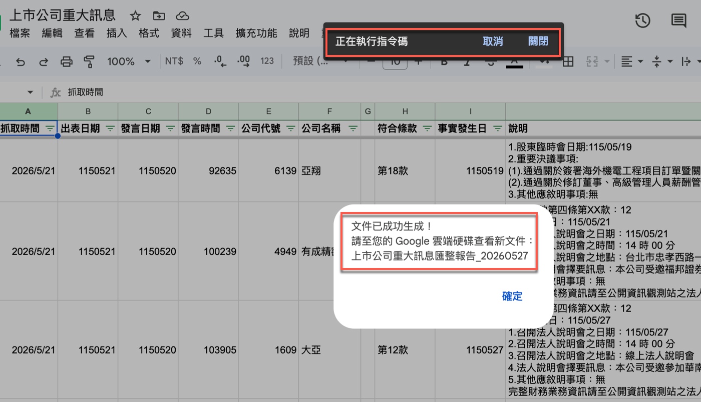 七、上市公司重大訊息公告244筆合併結果1