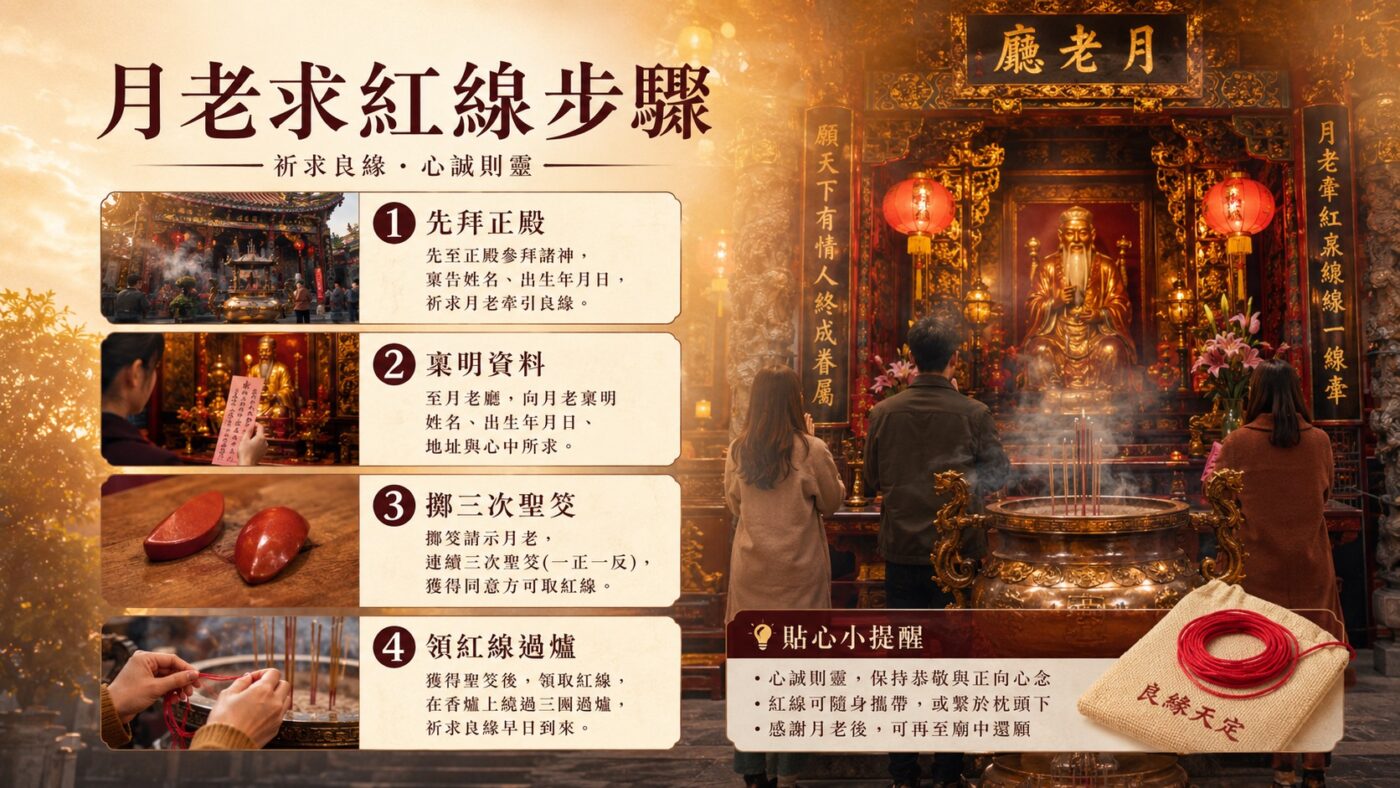 三、龍山寺月老求姻緣的完整步驟3
