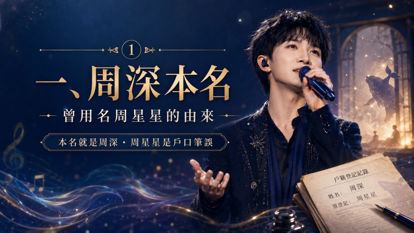 一、周深本名：曾用名周星星的由來