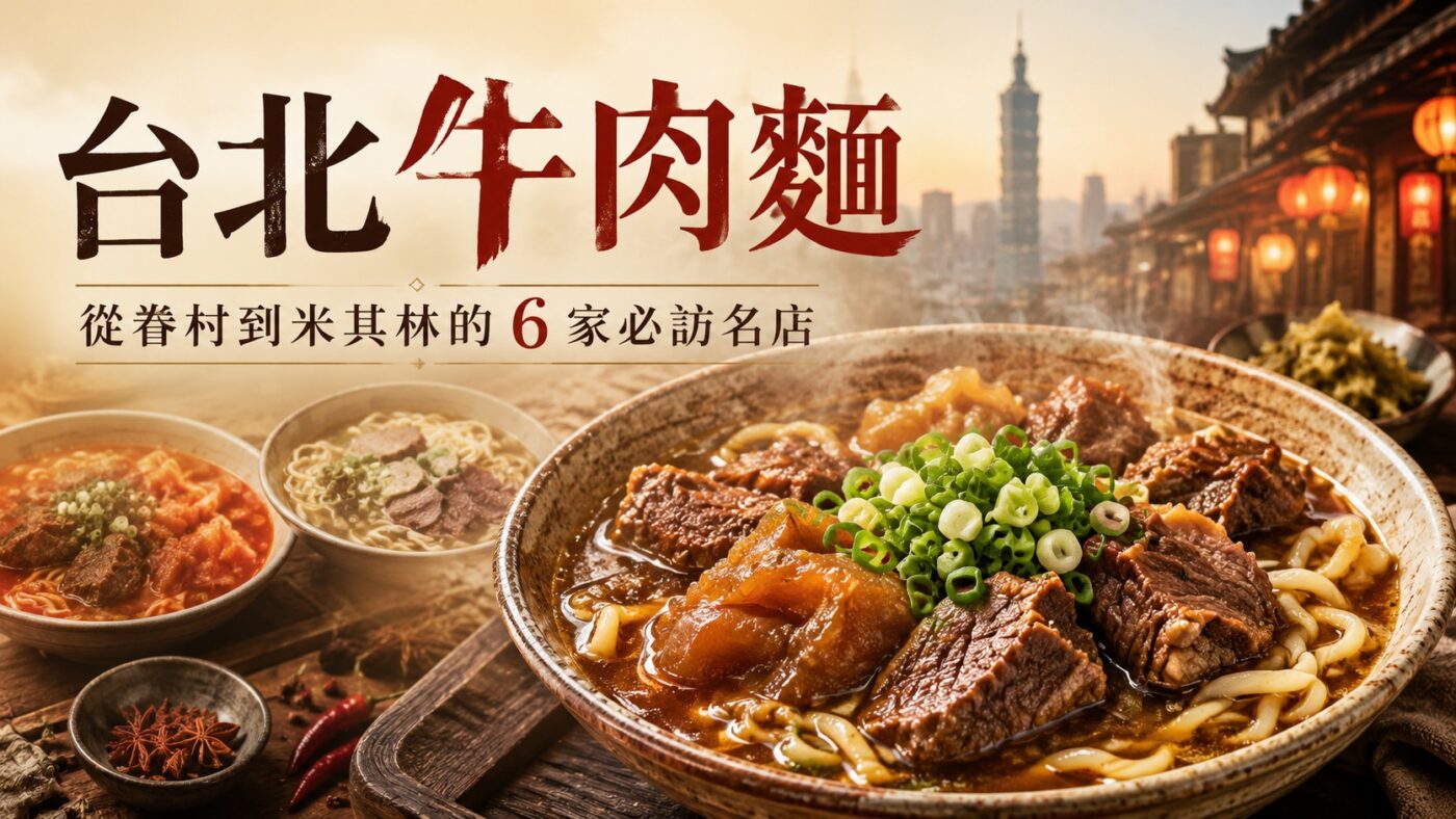 台北牛肉麵：從眷村到米其林的6家必訪名店