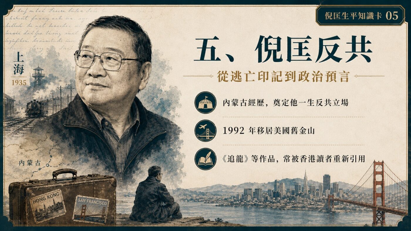 五、倪匡反共：從逃亡印記到政治預言