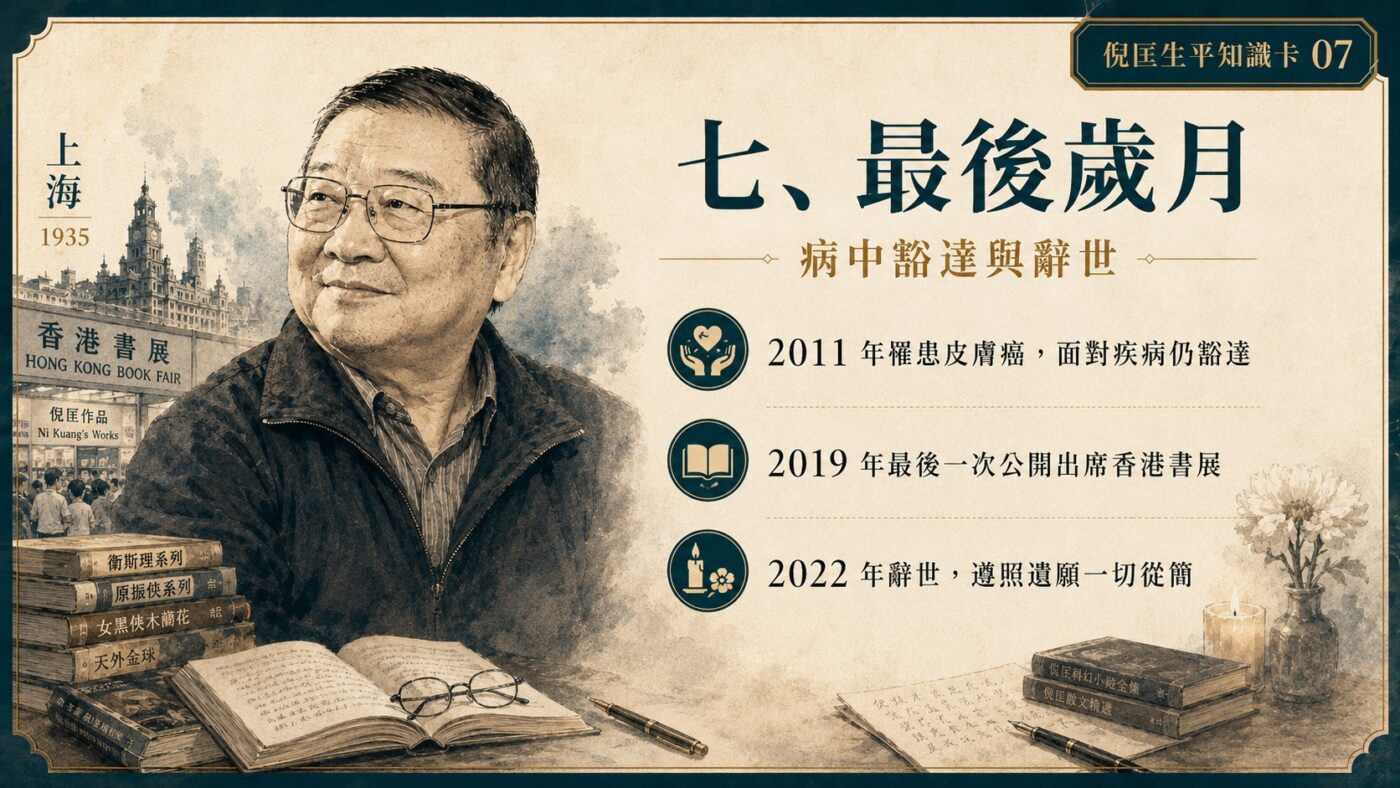 七、倪匡生平最後歲月：病中豁達與辭世