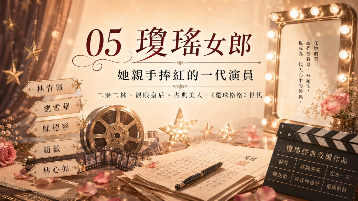 五、瓊瑤女郎：她親手捧紅的一代演員