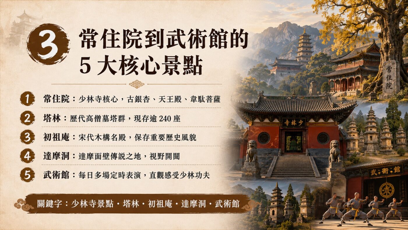 三、常住院到武術館的 5 大核心景點