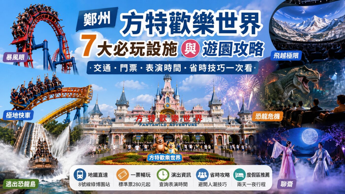 方特歡樂世界：鄭州 7 大必玩設施與遊園攻略