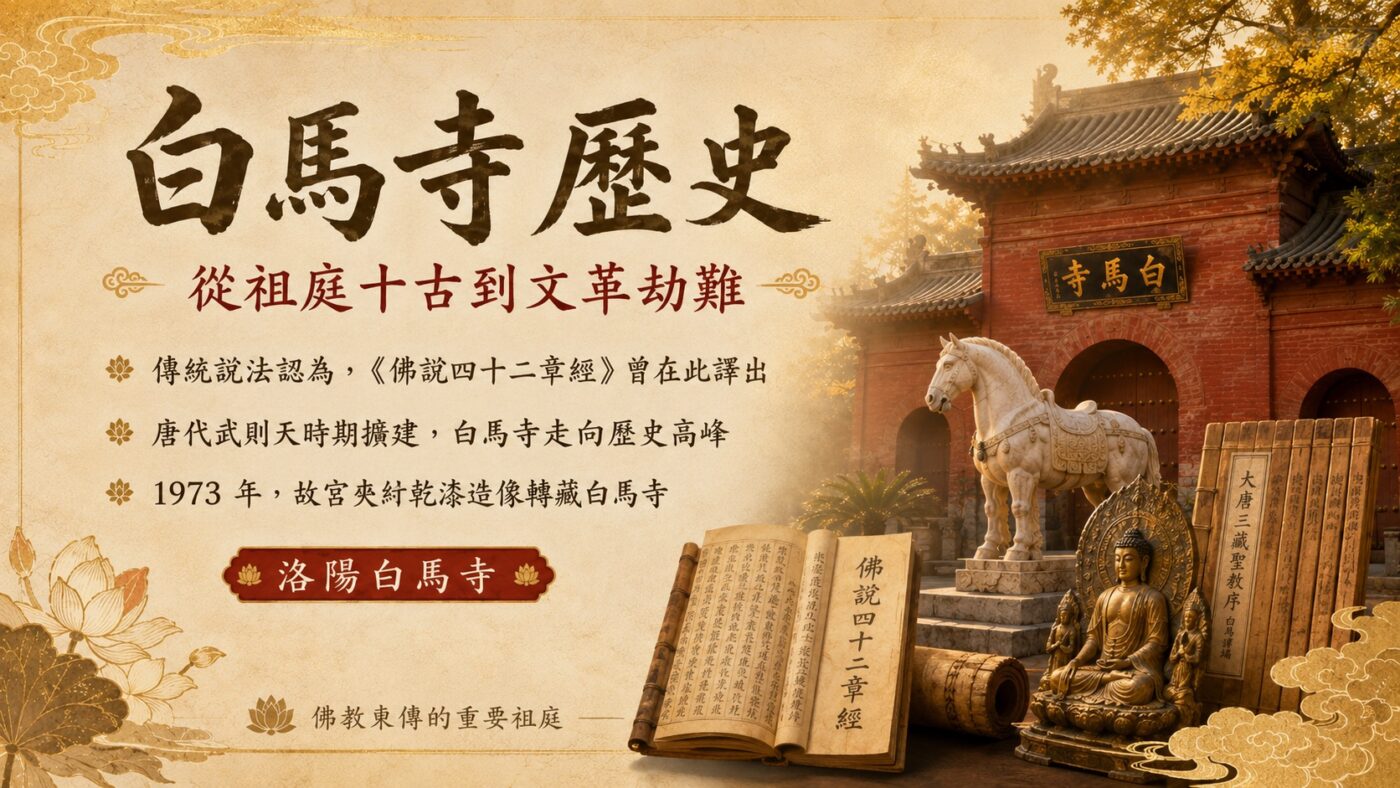 二、白馬寺歷史：從祖庭十古到文革劫難
