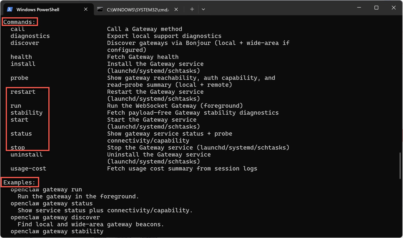 七、OpenClaw 指令怎麼看 2