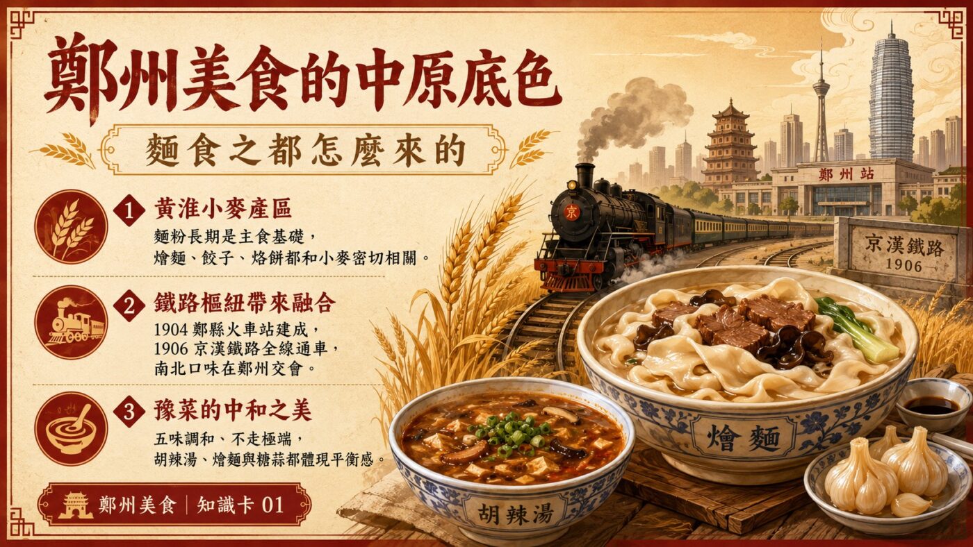 一、鄭州美食的中原底色：麵食之都怎麼來的