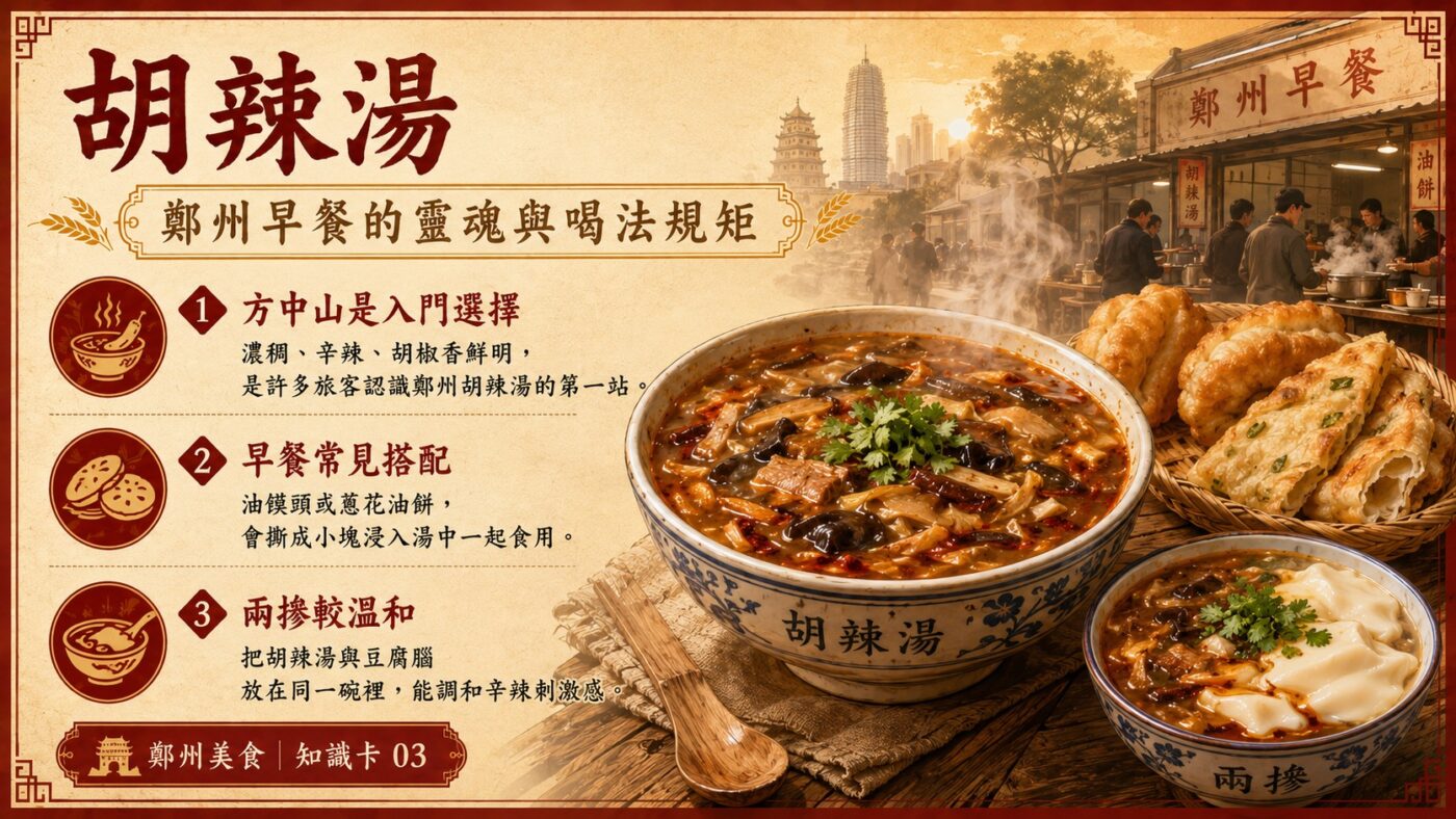 三、胡辣湯：鄭州早餐的靈魂與喝法規矩