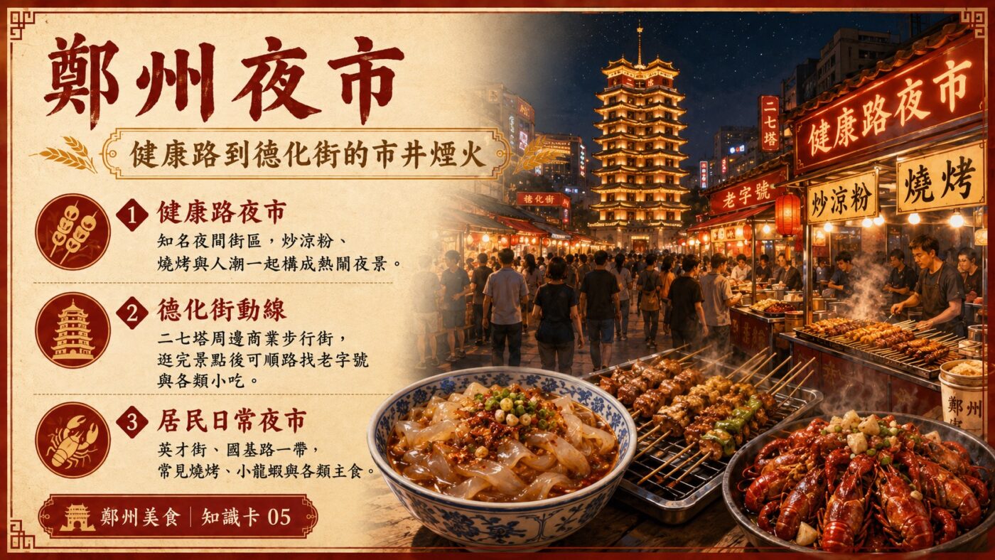 五、鄭州夜市：健康路到德化街的市井煙火