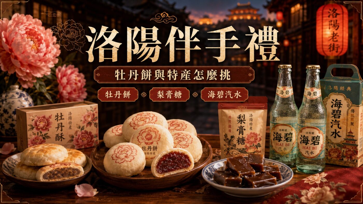 七、洛陽伴手禮：牡丹餅與特產怎麼挑